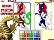Drago Painting Competition Free Online Coloring Game Race Dragon PlayArcadeHub