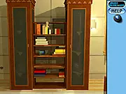 Play Apartment Escape 3 free online room escape puzzle game. Screenshot of a locked apartment room with hidden items and clues.