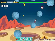 Jidou the Jumper free online game character jumping between planets and collecting bonuses on PlayArcadeHub