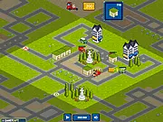 Play Cargo Shipment free online strategy game, managing a transport company in a pixelated New York city