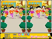School bus spot the 5 differences free online puzzle game