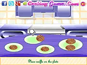 Grilled Ham Cheese Waffle Sandwiches free online cooking simulation game