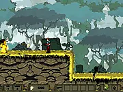 Zombie Rip free online shooting game screenshot with player killing zombies and collecting skulls