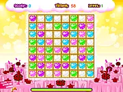 Candy Heart Craze free online match 3 puzzle game with heart candies and Valentine's Day party theme on PlayArcadeHub