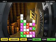 Thief Assistant game screen showing a pile of colored gold bars in a match-3 puzzle grid with a hand reaching for a safe