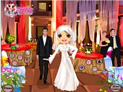 Arabian Wedding Makeup dress up game screenshot showing a beautiful bride with traditional eye makeup and jewelry