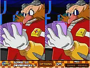 Sonic Speed Spotter 3 online game screenshot, Sonic the Hedgehog spot the difference puzzle, free online game