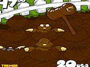 Play Mole and Zombie Whack free online game at PlayArcadeHub, arcade reflex test with zombies and moles