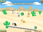 Cactus Roll free online physics puzzle game on PlayArcadeHub, Cactus boy rolling to reach his lover
