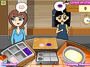 Pancake Serving Master free online game, time-management cooking game, serve pancakes to customers, play food serving game