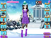 Cute Winter Girly Dressup free online game fashion warm clothes