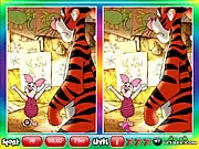 Play Piglet's Big Movie free online 'find the difference' game featuring characters from the Winnie the Pooh film.