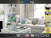 Room Artist Find Objects free online game screenshot; hidden object game scene with items cleverly concealed; detailed room picture on PlayArcadeHub