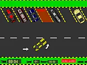 Parker 3 Car Parking free online game - Yellow car trying to park between obstacles