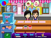 Cupcake Shop free online game, serving cupcakes, time management cooking game on PlayArcadeHub