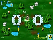 Shroom Boom mushroom collecting casual puzzle game grid on PlayArcadeHub