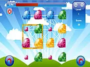 Magic Jewels rotating color puzzle online game forming squares