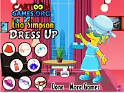 Lisa Simpson Dress Up free online game - Character from The Simpsons wearing a stylish outfit