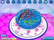 Play New Year Cake Decoration free online game, decorate a huge cake with chocolate creams and colorful candy