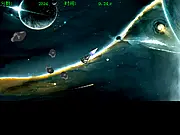 The Final Flying free online game, piloting a special Aircraft to save human beings in space survival