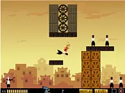 Let The Bullets Fly free online physics puzzle game - aiming a bullet to kill enemies