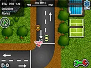 Everyday Hero ambulance driver game, racing through the city to deliver sick people to the hospital fast