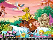 Lion King Hidden Letters free online hidden object game finding letters in Disney scenes