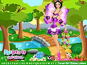 Forest Girl Hidden Letters free online game finding alphabet hidden objects