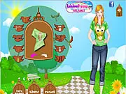 Bird Prints Trend dress up game screenshot showing a female avatar wearing a stylish outfit with a bird pattern