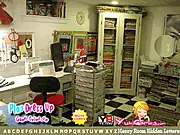 Messy Room Hidden Letters free online hidden object game sewing room