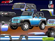 Customize a big 4x4 Jeep with huge tires and custom parts in Tuning My Big Jeep online game