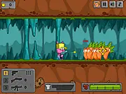 Play Stop GMO 2 free online shooter game, battling mutant vegetables with upgrades and weapons on PlayArcadeHub