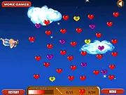 Screenshot of Cupids Heart 4 free online archery arcade game