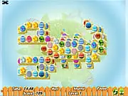 Happy Easter Mahjong free online tile matching game with Easter eggs and bunnies