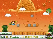 Angry Birds Space Typing free online educational game screenshot, practice typing faster on PlayArcadeHub