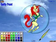 Play Catty Paint free online coloring game, art and creativity game with a cute cat on PlayArcadeHub