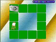 Art Pairs game screenshot showing multiple flipped cards revealing fine art pictures, free memory matching card game