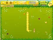 Thumbnail for Jake the Snake Classic free online game, showing a long green snake character chasing colorful fruit on a simple game grid.
