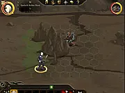 Dragon Age Journeys free online RPG game screenshot showing squad members in turn-based combat with a fantasy monster