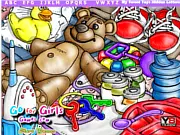 My Sweet Toys Hidden Letters game screenshot, play free online educational hidden object game on PlayArcadeHub