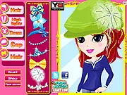 Screenshot of the Princess Hair Salon game interface showing tools and a princess character with long, colorful hair