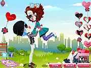 Romantic couple Lisa and Nick in stylish outfits for a Valentine's Day dinner, free online game