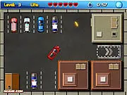 Playing Parking Trainee, the free online car parking game that requires precision driving to navigate obstacles and safely park the vehicle.