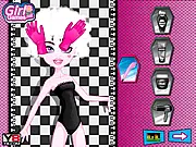 Draculaura Hair Makeover free online game featuring the Monster High character getting a new hairstyle and makeup
