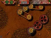 Gears and Chains Spin It free online puzzle game where players connect colored chains to spinning gears
