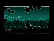 Screenshot of Metro Siberia Runner game showing a character running on train tracks in a dark, snowy tunnel.
