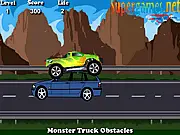 Monster Truck Obstacles free online extreme driving game on PlayArcadeHub