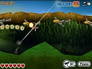 Gameplay screenshot of WWII Trooper free online game - soldier shooting enemies in a World War 2 setting