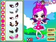 Play Pink Vampire Princess free online dress up game, style a cute vampire for a party, fashion game