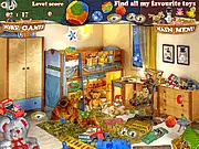 Kitten New Home free online game – Finding hidden objects and spotting differences in a fun-filled house.